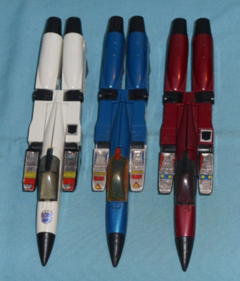 original G1 Transformers seeker jet body lot x3 RAMJET THRUST THUNDERCRACKER