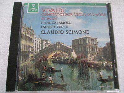 Vivaldi Concertos for Viola D'Amore - Scimone, Calabrese, I Solisti Veneti - CD