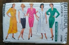 Vintage 90s Retro Butterick 4720 Sewing Pattern Top Skirt Size 12 Bust 34"