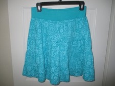 NWT Fresh Produce Tiered Jersey Skirt Aqua S