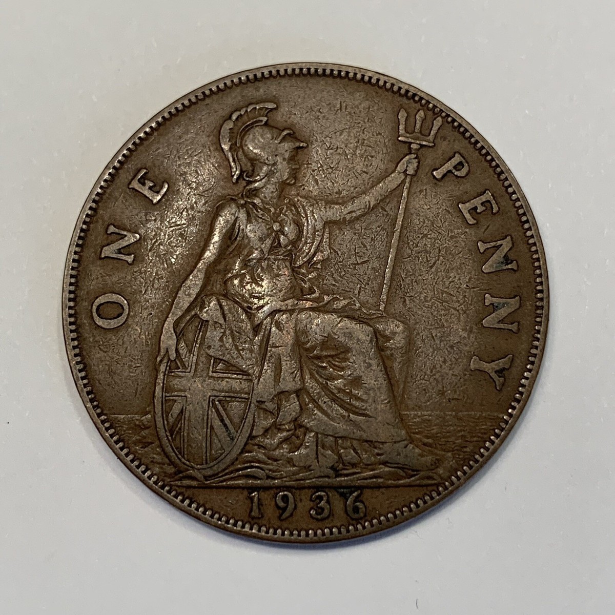 291、極美品　1937年 　イギリス　1ペニー　コイン 291、極美品 1937年 イギリス 1ペニー コイン 291、極美品1937年