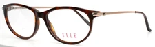 ELLE EL13358 TT Tortoise Womens Semi Cat Eye Full Rim Eyeglasses 52-15-135 B:37
