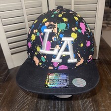 LA Los Angeles Colorful Embroidered Snapback Baseball Hat