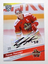 2020-21 Sereal KHL Autograph Kunlun Red Star #KRS-A06 Lucas Lockhart 02/15