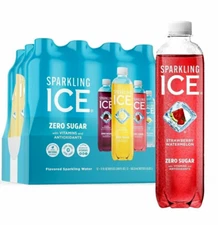 Sparkling Ice Blue Variety Pack, Flavored Sparkling Water 17 fl oz, 12 count