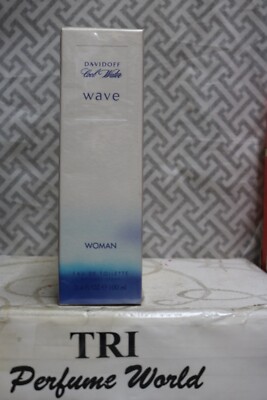 Davidoff Cool Water WAVE WOMAN Eau de Toilette Spray 3.4 fl. oz. Sealed