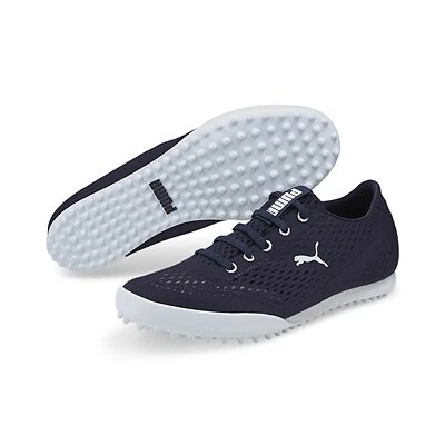 Puma Monolite Fusion Slip-On Damen Golfschuhe Navy/Weiss