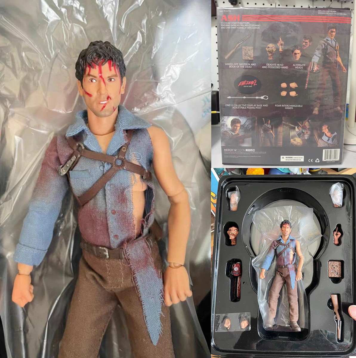 Mezco One:12 The Evil Dead Ash 6'' Action Figure IN STOCK NEW