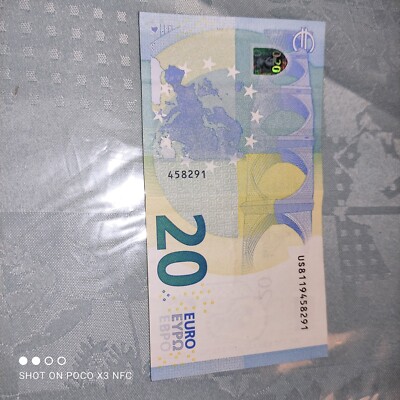 Billet 20 Euros 2015 - signé Mario DRAGHI - UD7701472107