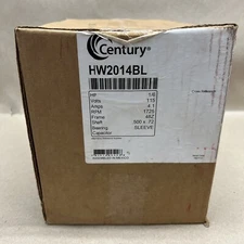 1/6 hp 1725RPM 115V B & G Circulator Pump Replacement Electric Motor # HW2014BL