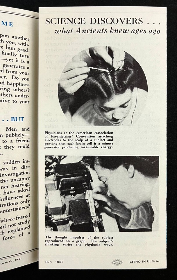 1952 Thoughts Have Wings RCT Rosicrucians Organization Vintage Ad