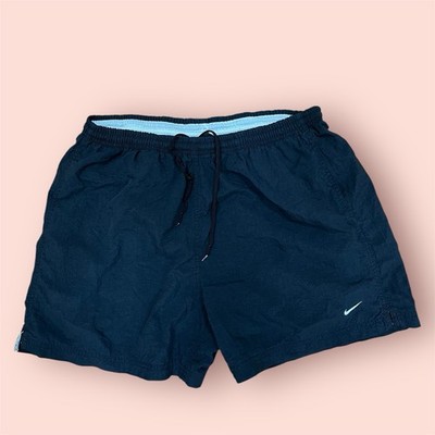 Vintage 90s Nike Nylon Shorts Youth Size Large (12-14) Black Pockets