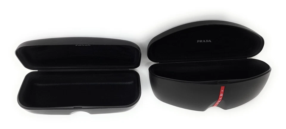 Prada Sports Eyeglasses Sunglasses Hard Case, Matte Black-Red NEW - Image 2 of 2