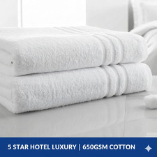 Hotel Collection Bath Towel Luxury Extra Large 650GSM 100% Cotton Bath Sheet (1)