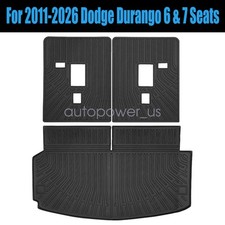 For 2011-2026 Dodge Durango 6 7 Seats Tpe Backrest Matstrunk Cargo Liner New For 2011-2026 Dodge Durango 6 7 Seats Tpe Backrest Matstrunk Cargo Liner New