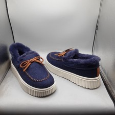 Skechers Cozy Ojai Moccasin Slippers Women's 7M Blue Navy A92