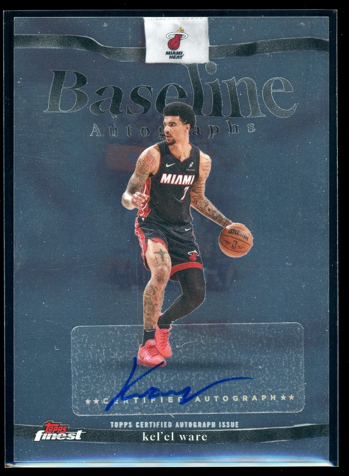 2025-26 Finest Baseline Autographs Kel'el Ware #BA-KW