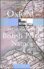 A Dictionary of British Place-Names (Oxford Paperba... by Mills, A. D. Paperback