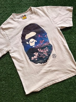 BAPE Sakura Photo Ape Head Tee #2 'White'