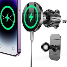 For Car Mount Charger Upgraded Strongest Magnet Power Magnetic Phone Holder