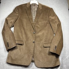 Saddlebred Sport Coat 44L Brown Cotton Corduroy Blazer Heritage Style