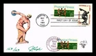 US COVER PHYSICAL FITNESS FDC COMBO DUAL HAND CANCEL PUGH HAND PAINTED