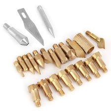 Wood Burning Pen Tips 23 PCS Pyrography Carving Tool Kit Woodburning Set