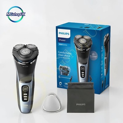 Philips Elektrischer Nass- oder Trockenrasierer Rasierer Series 3000 5D Pivot & Flex Heads S3243