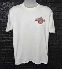 Vintage Hard Rock Cafe T-shirt Men's Large White 90's. Made In The USA