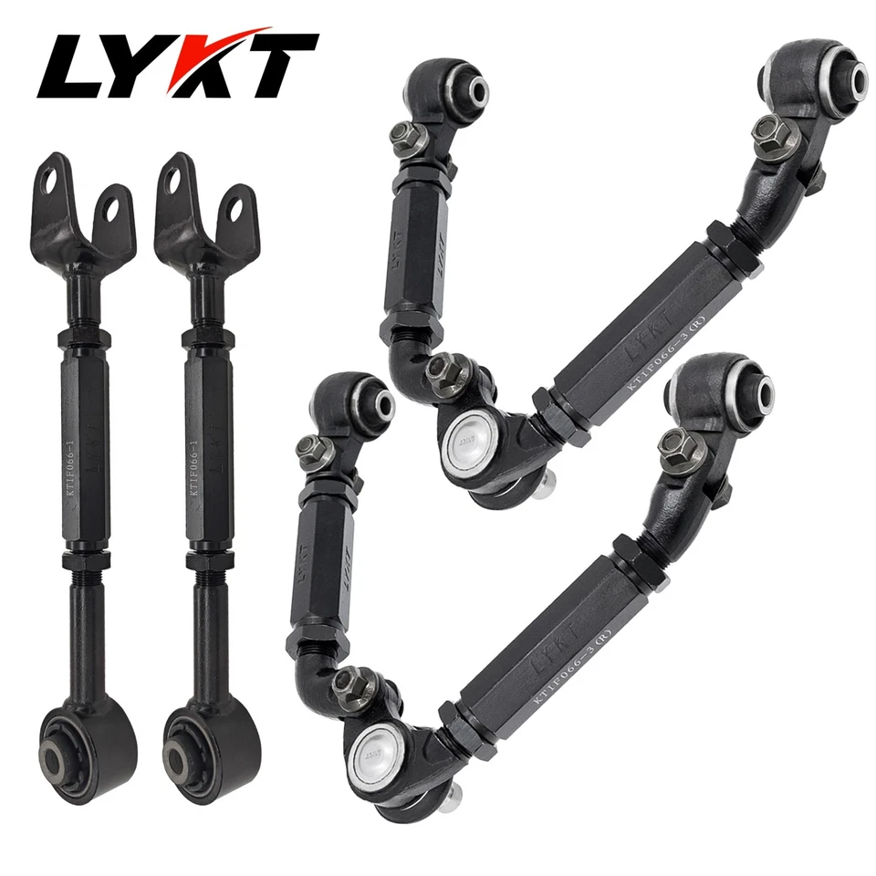 LYKT 4pcs Front&Rear Camber Adjustable Arms for Nissan 370Z、Infiniti G25/35/37 - Image 3 of 4