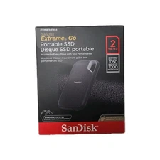 SanDisk NVMe Extreme Go Portable 2TB External SSD  USB 3.2 Gen 2 USB-C
