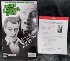 Bill Hinzman "Night of the Living Dead" Signed AMOK Time Toy Figure Box Auto PSA