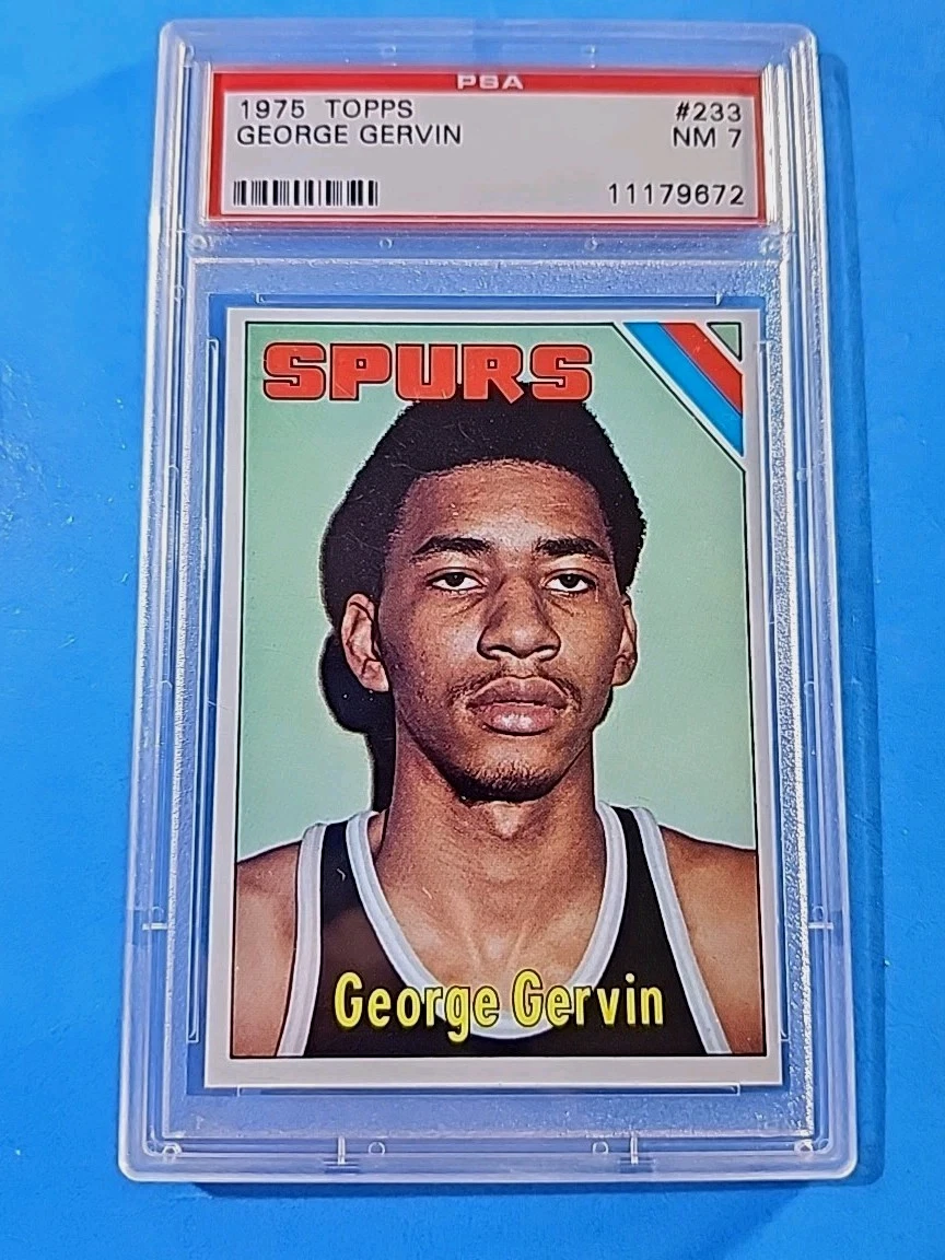 Deal for 1975 TOPPS BASKETBALL #233 GEORGE GERVIN HOF PSA 7
