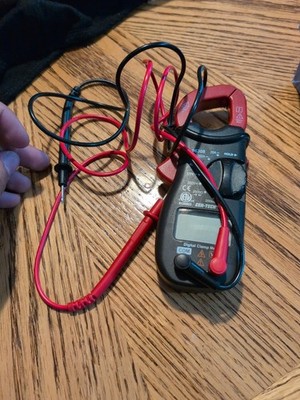 Cen-Tech 96308 CATII Black & Red 6-Function Portable Digital Clamp Meter