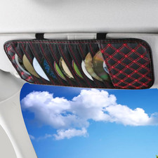 2pcs Car Cd Holder Storage Case Cartrucksuv Sun Visor Organizer Personal Be