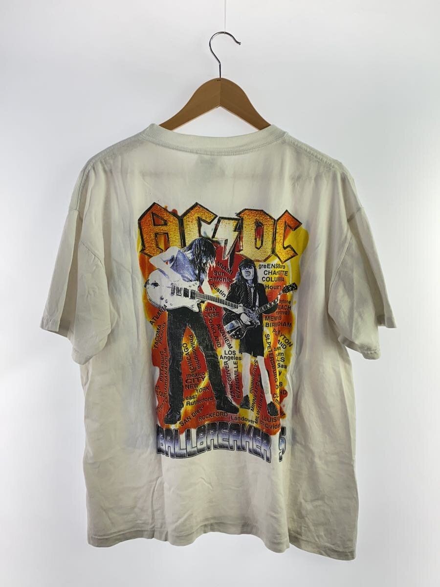 ALTRA T shirt altre marche anni 90 AC DC L cotone bianco usata