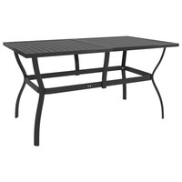 VidaXl Gartentisch Anthrazit 140X80X72 Cm Stahl