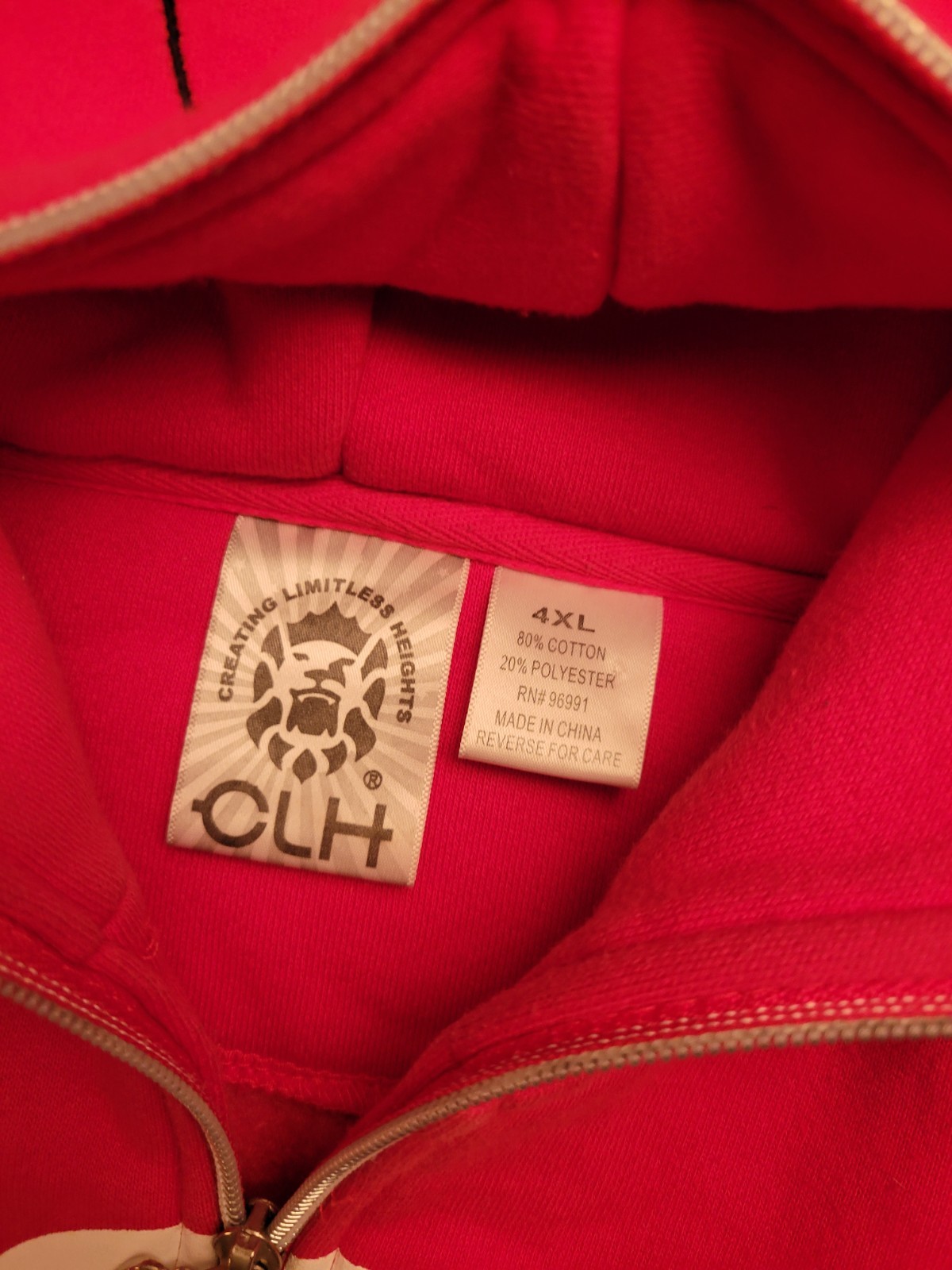 CLH Creating Limitless Heights Full Zip Hoodie 4X… - image 6