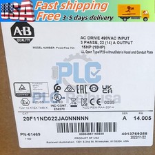 NEW AB 20F11ND022JA0NNNNN PowerFlex Air Cooled 753 AC Drive US Free Tax
