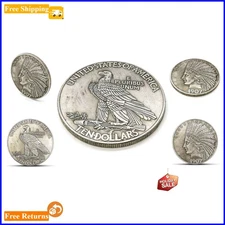 MarshLing Antique Liberty Indian Head Ten-Dollar Coin - Collector's Vintage R...