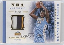 2013 Panini National Treasures NBA Materials Prime 6/25 Kenneth Faried #24 0b2