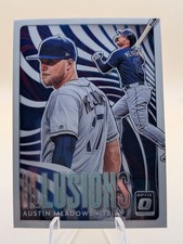 2020 Donruss Optic Baseball Austin Meadows Illusions insert card #OI-12 Rays