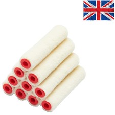 Efficiency Plus: 10 Mini 4-Inch Mohair Rollers for Quick, Lint-Free Painting