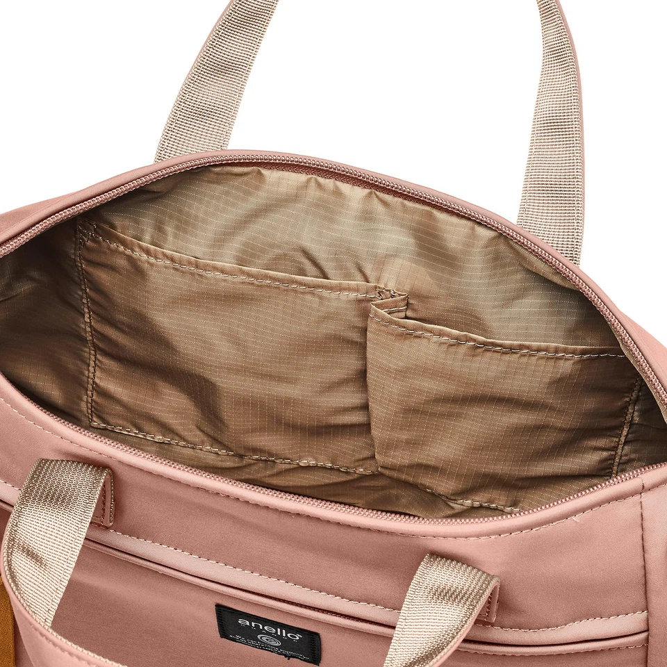 Bolso de Mano Anello Grande 2WAY Hombro A4 SELLO GHM0233 Dama Rosa Beige Foto 4 de 4