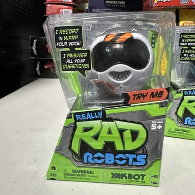 Really Rad Robots Yakbot YB.02 Voice Recording Warp Voice White Orange New