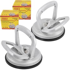 2-Pack Glass Suction Cup Lifter, Heavy Duty Aluminum Lifting Glass Tiles Mirror