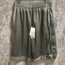 Pro Club Shorts Mens 3XL Gray Mesh Basketball Dazzle Athletic Long Drawstring