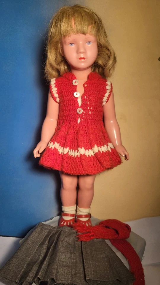 Seltene 1950 's "Käthe Kruse " Schildkröt Puppe- Top Zustand T 46 cm - Bild 1 von 4