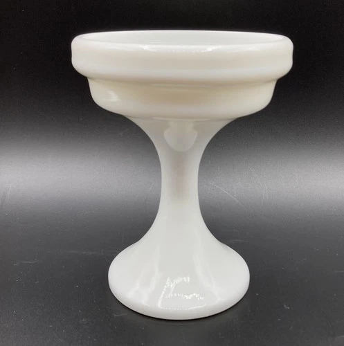 New ListingVintage Westmoreland White Milk Glass Fairy Lamp Pedestal Base ONLY 5" AS IS