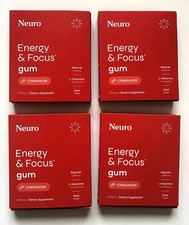 Neuro Gum L-theanine B-12 Nootropics Caffeine 4pk 36 pcs Boost Energy  Focus